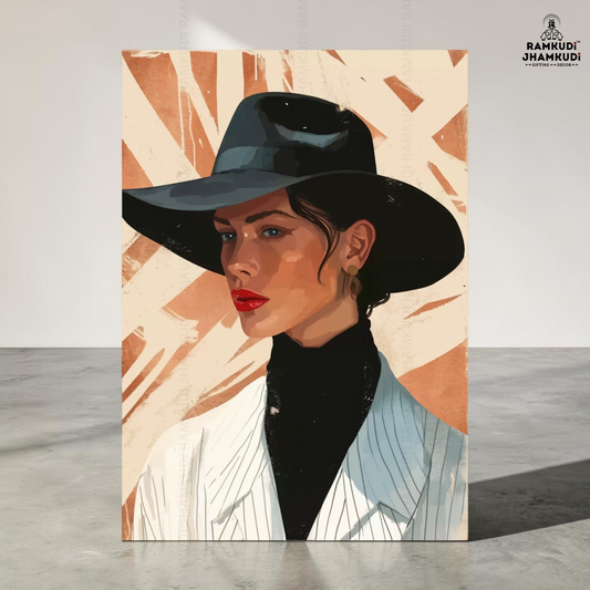 Modern Geometric Texture Wall Art – Luxury Contemporary Acrylic Statement Decor | Ramkudi Jhamkudi