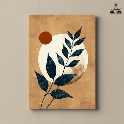 Abstract Botanical Wall Art for Living Room | 5MM Acrylic Wall Decor | Modern Minimal Aesthetic Home Decor India | Made in India by Ramkudi Jhamkudi