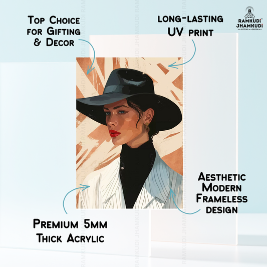 Modern Geometric Texture Wall Art – Luxury Contemporary Acrylic Statement Decor | Ramkudi Jhamkudi