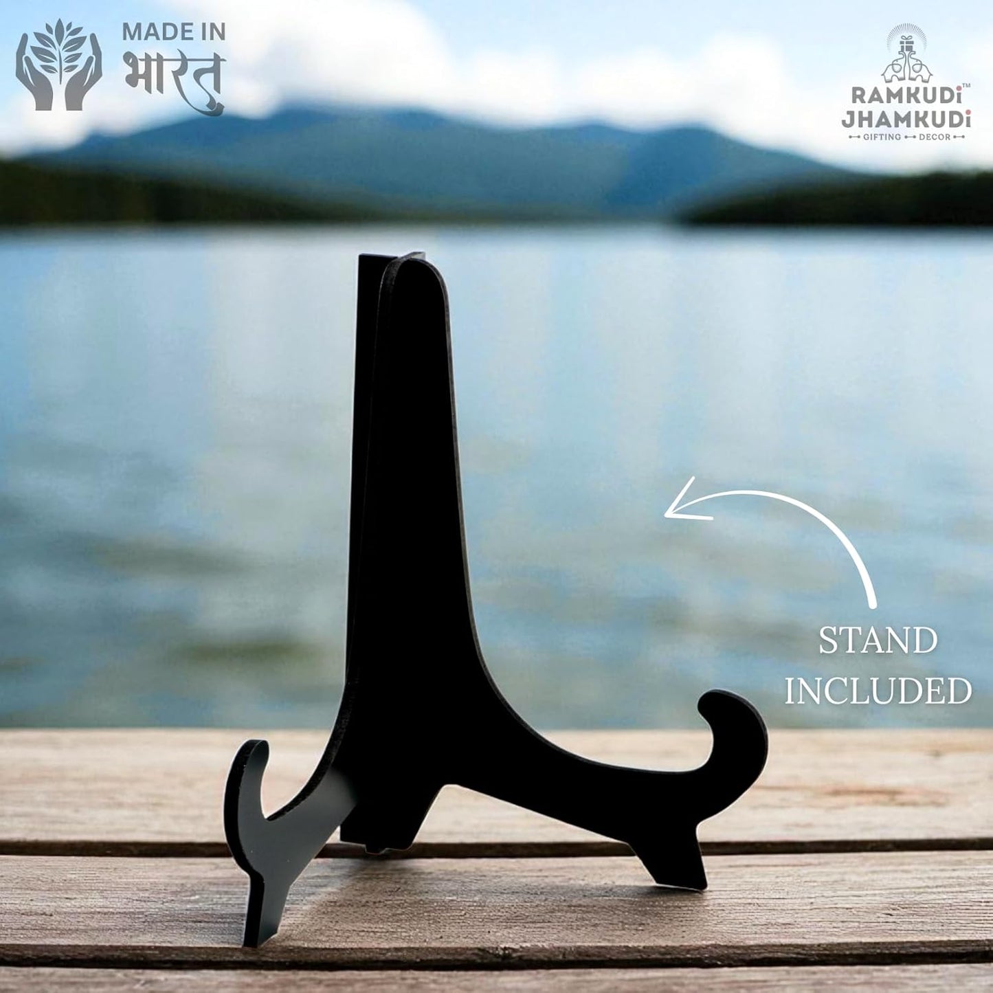 Ramkudi Jhamkudi™ Father’s Plaque | Fun & Trendy Engraved Wooden Desk Plaque with Stand | Premium MDF, Unique Dad Design | Gift for Dad, Father’s Day, Birthday | Made in India
