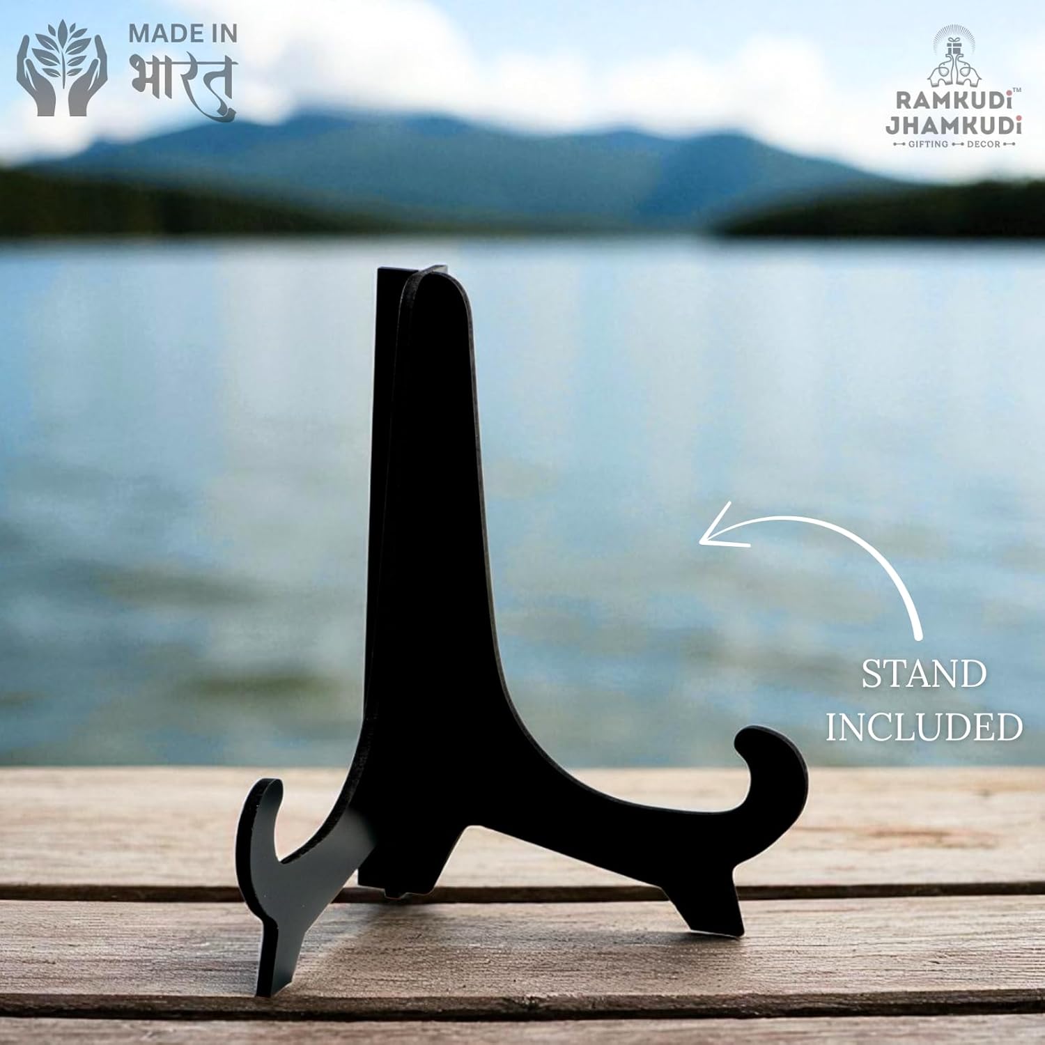 Ramkudi Jhamkudi™ Father’s Plaque | Fun & Trendy Engraved Wooden Desk Plaque with Stand | Premium MDF, Unique Dad Design | Gift for Dad, Father’s Day, Birthday | Made in India