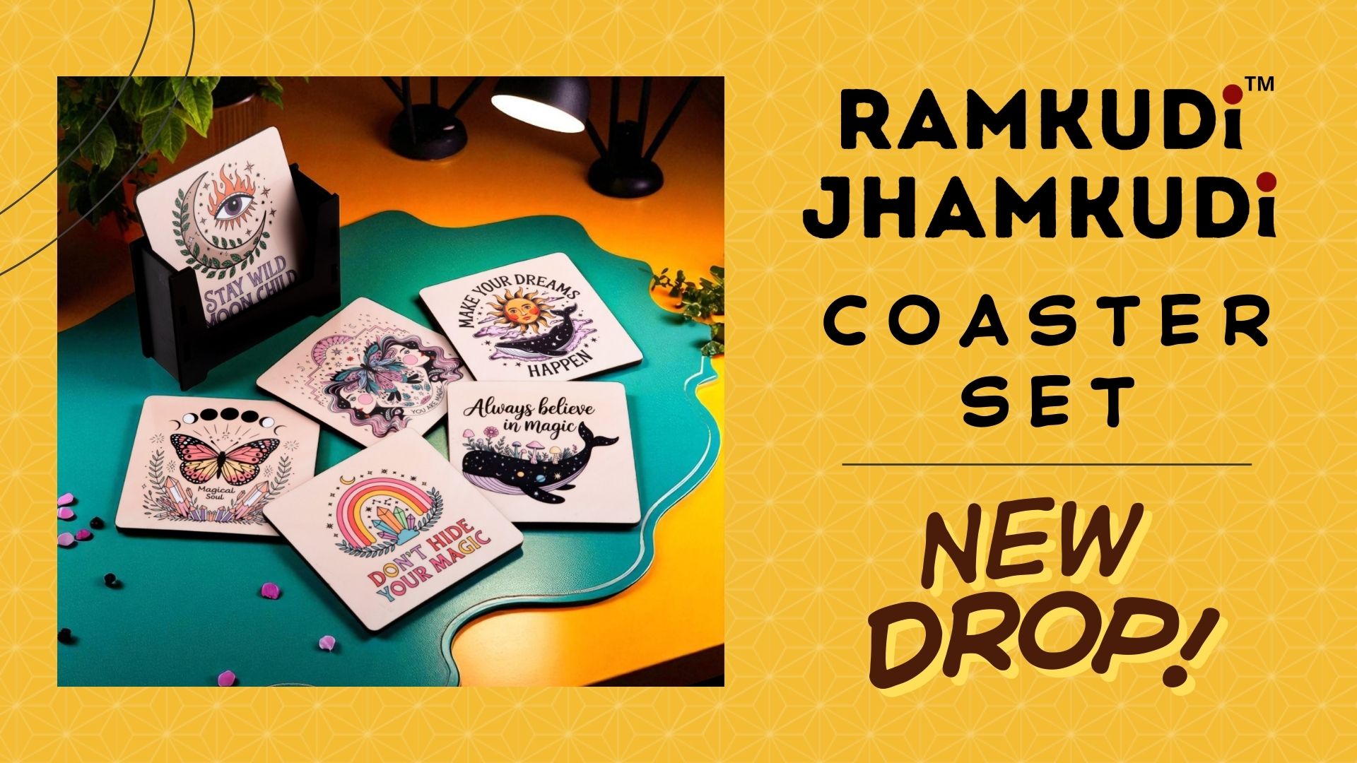 Load video: RAMKUDI JHAMKUDI COASTER SET